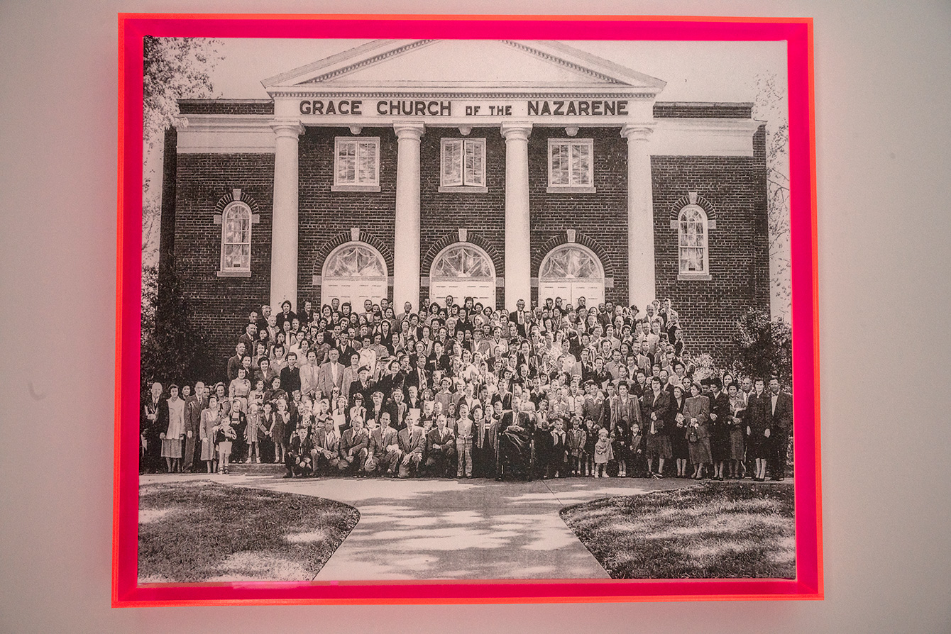 historic photo of the church building