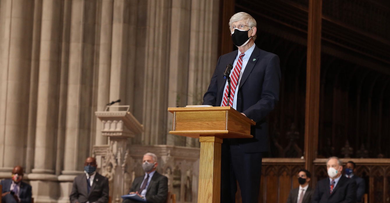 Collins at National Cathedral