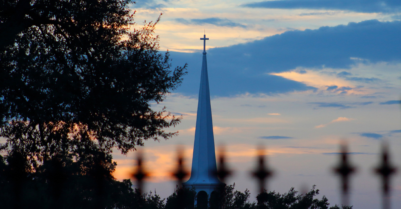 church steeple against the sky