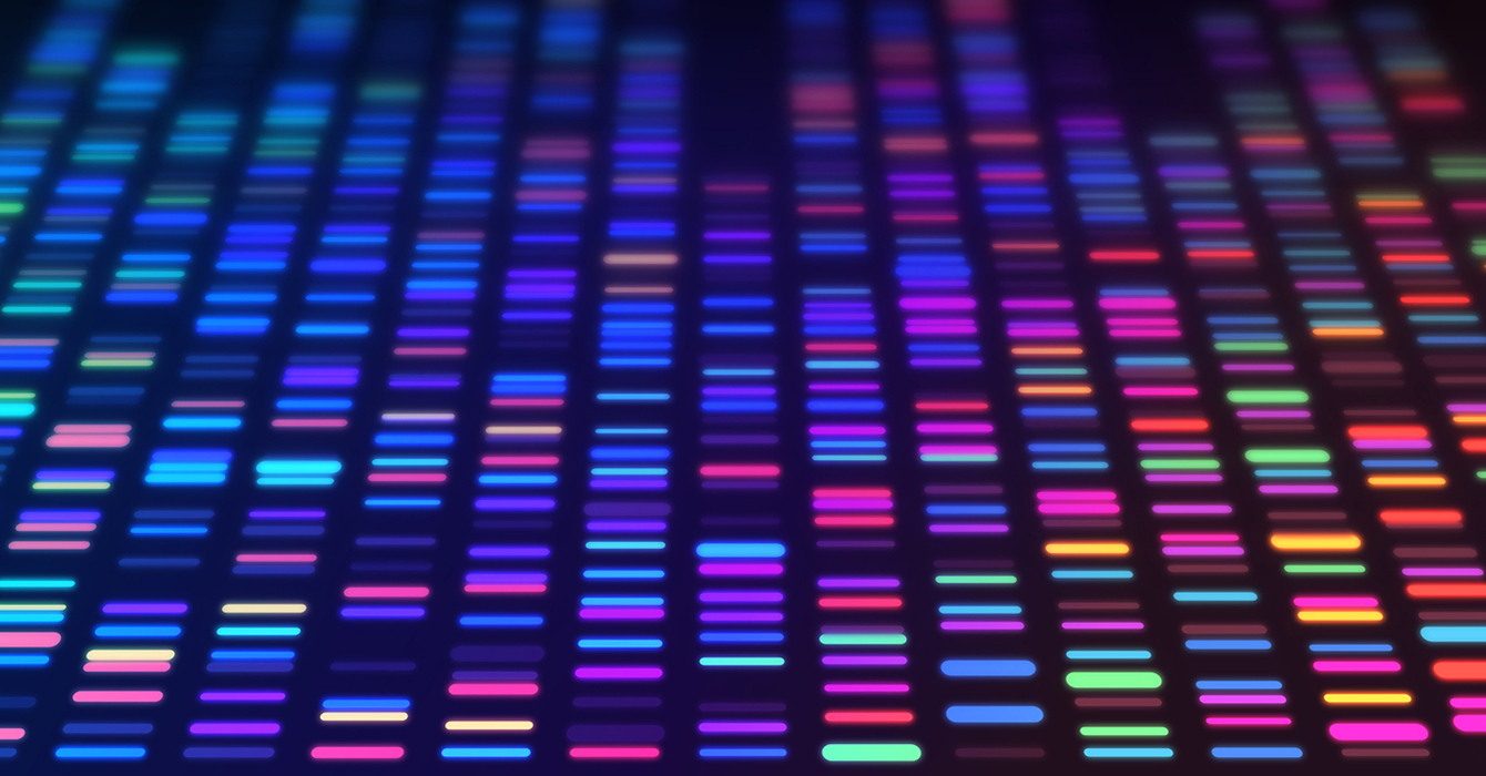 DNA being sequenced