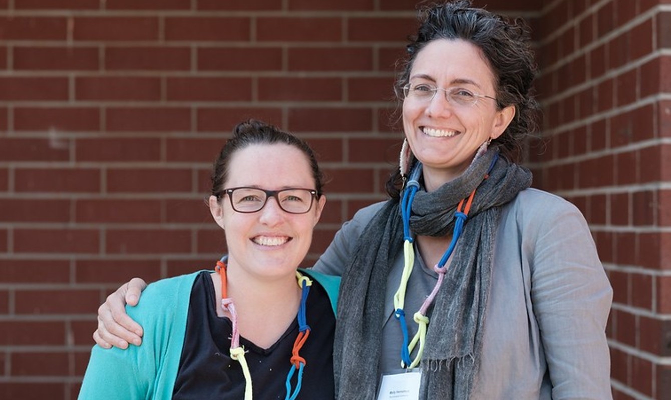 photo of two women smiling