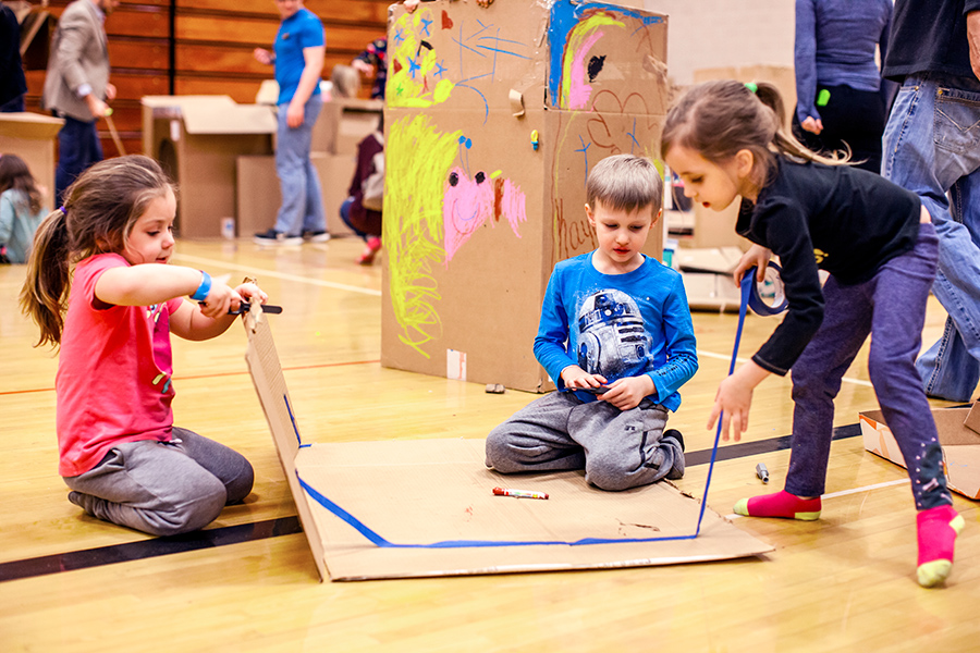 children playing at WonderSpace