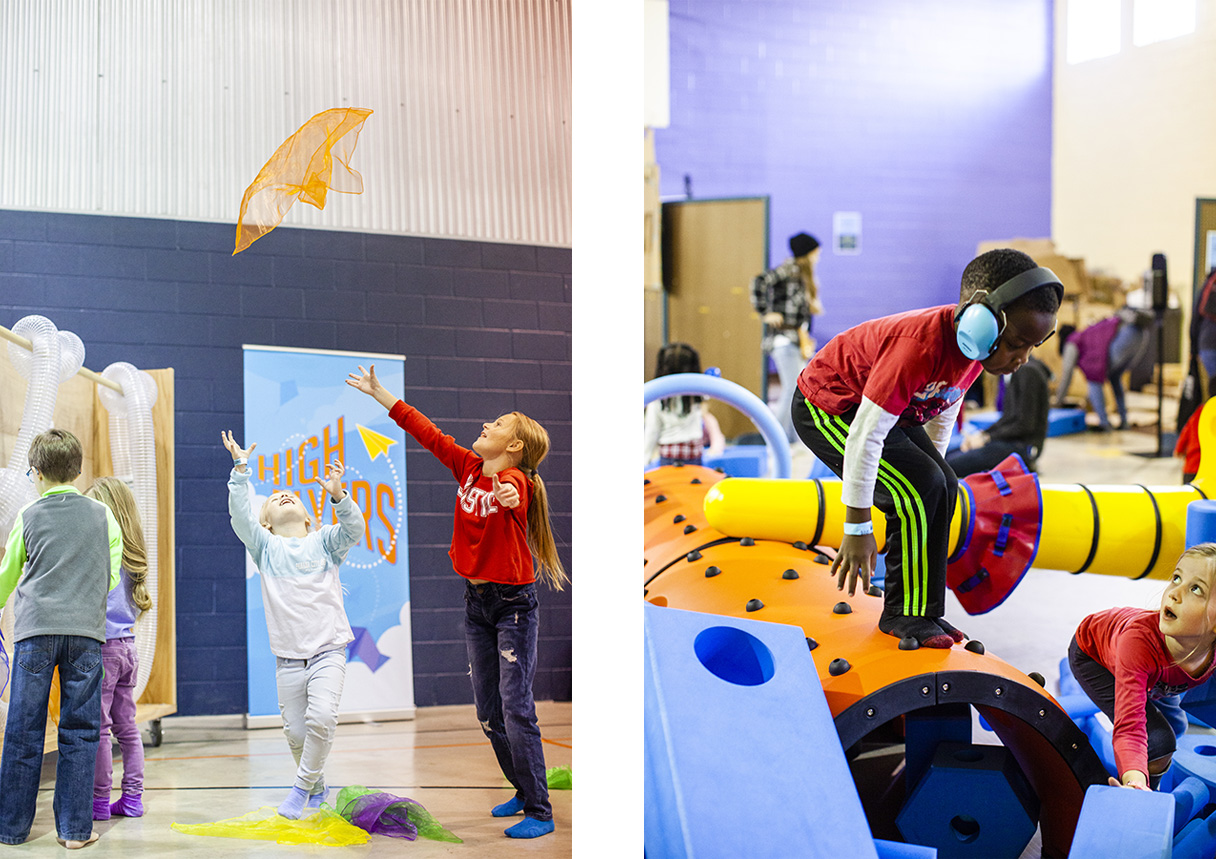 children playing at WonderSpace