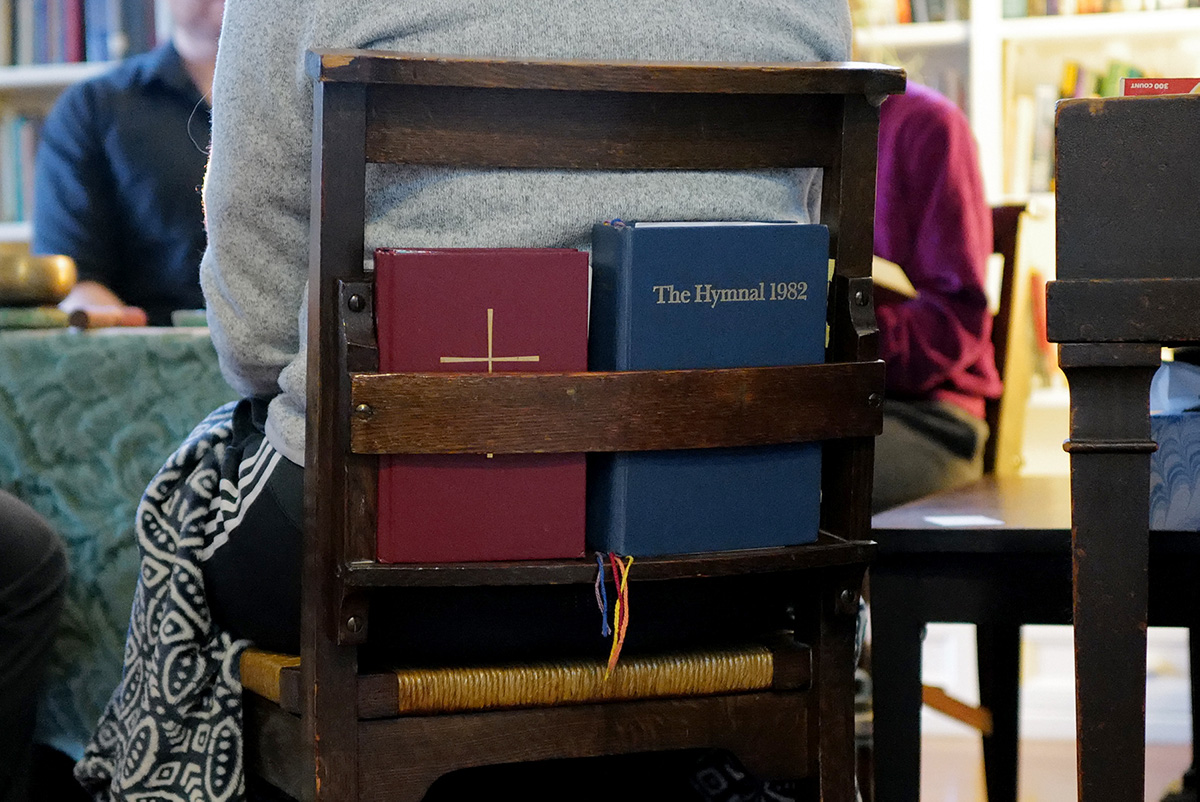 chair with books