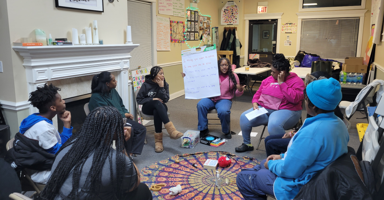 Image link to article: Restorative justice practices teach high school students to share stories and resolve conflict