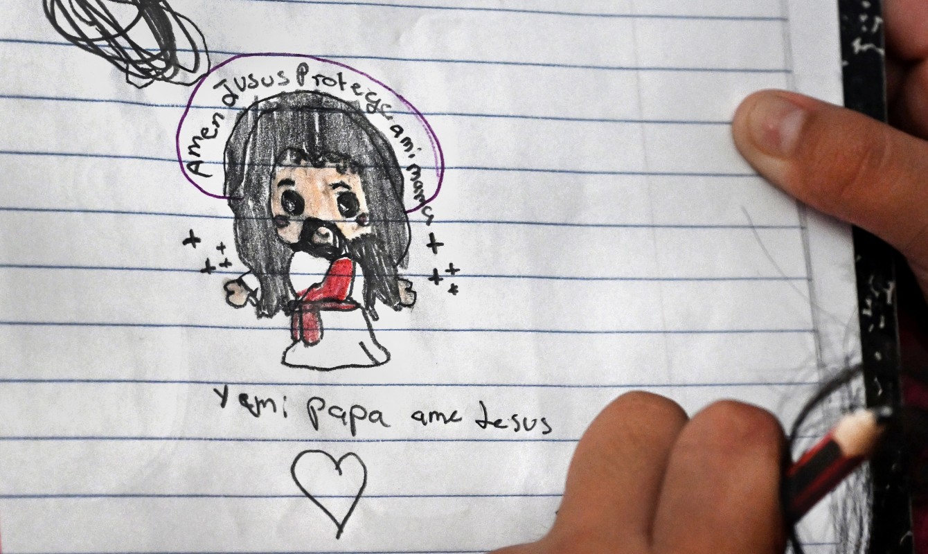 Photo of a drawing by a child