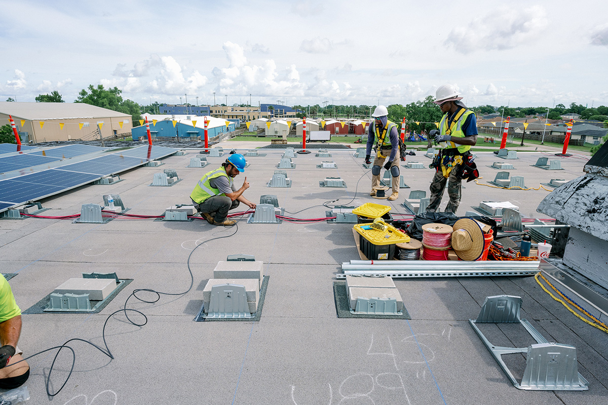 solar panel installation