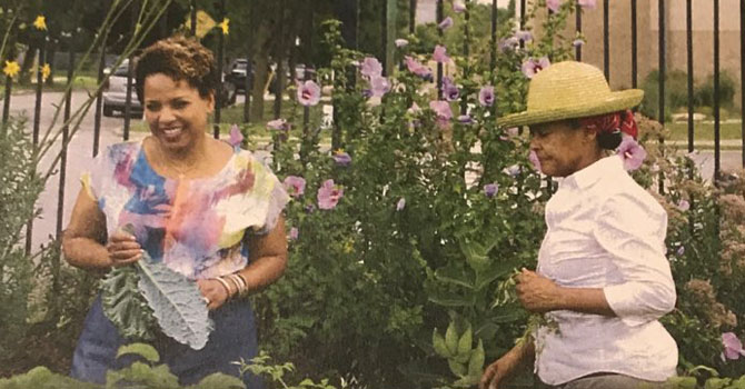 Women working at a Farmer's Market