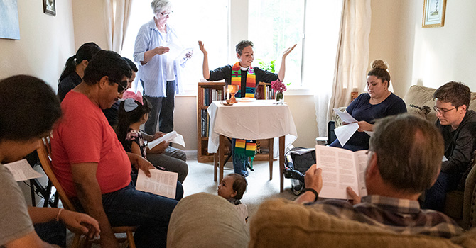 Image link to article: A multilingual priest connects her congregation and its community through language and listening